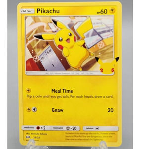 Pikachu 25th Anniversary McDonalds Non Holo 25/25 Pokemon